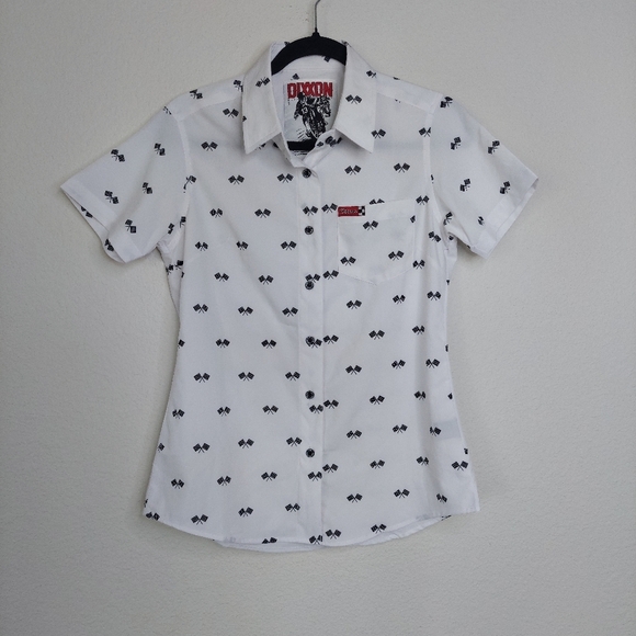 Dixxon Flannel The Podium Women's Party Shirt Size Small - Picture 3 of 13